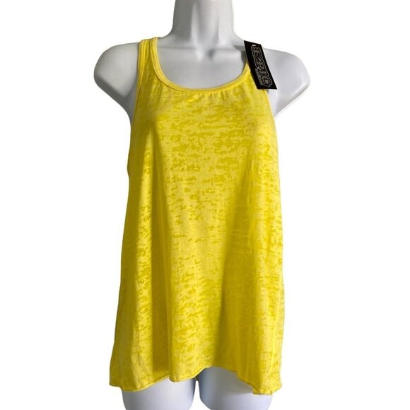 Epic MMA Gear Racerback Relaxed Fit Tank Top Yellow Small NEW with Tags - Picture 1 of 8